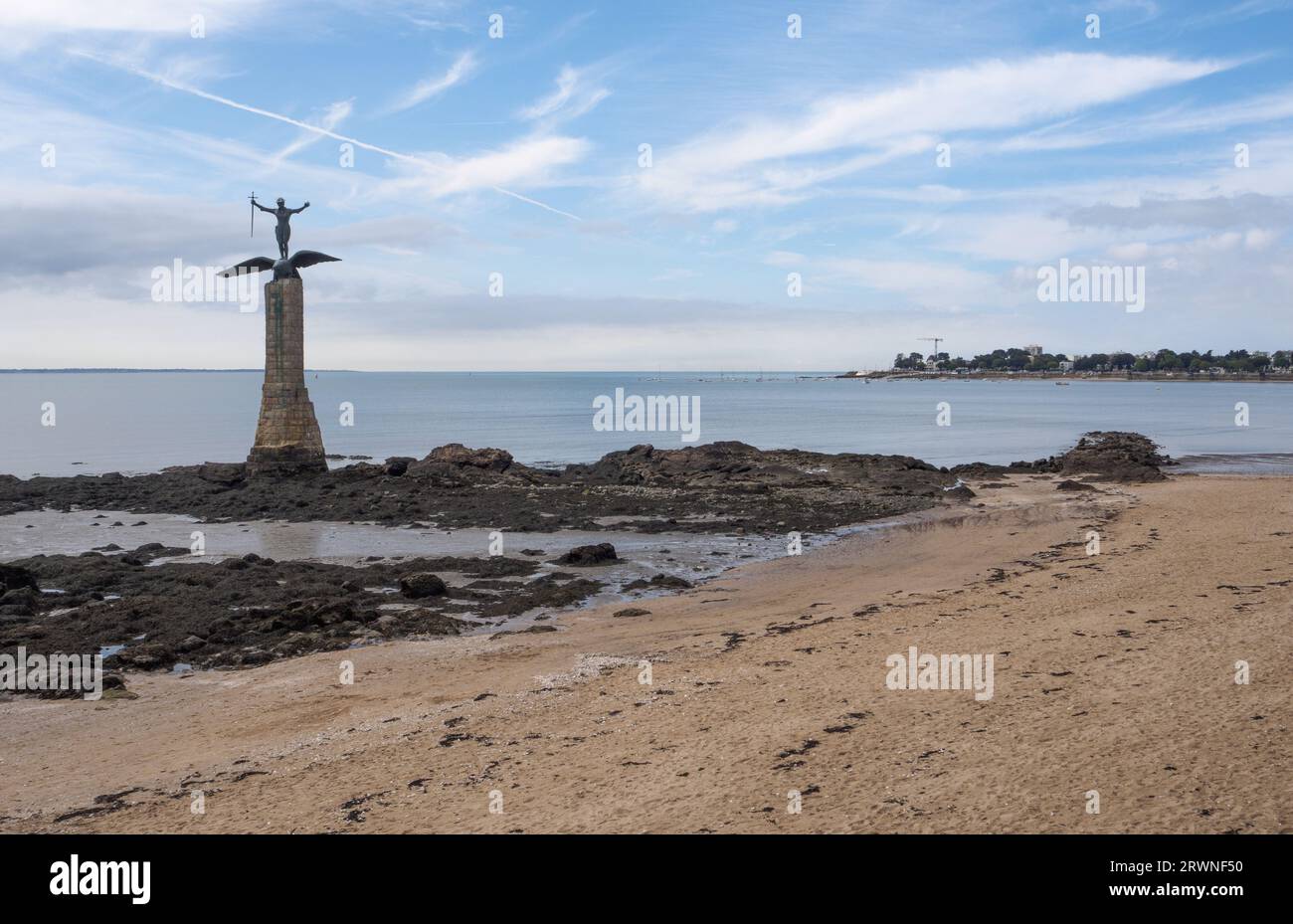 American Expeditionary Forces Memorial, Saint Nazaire Stock Photo