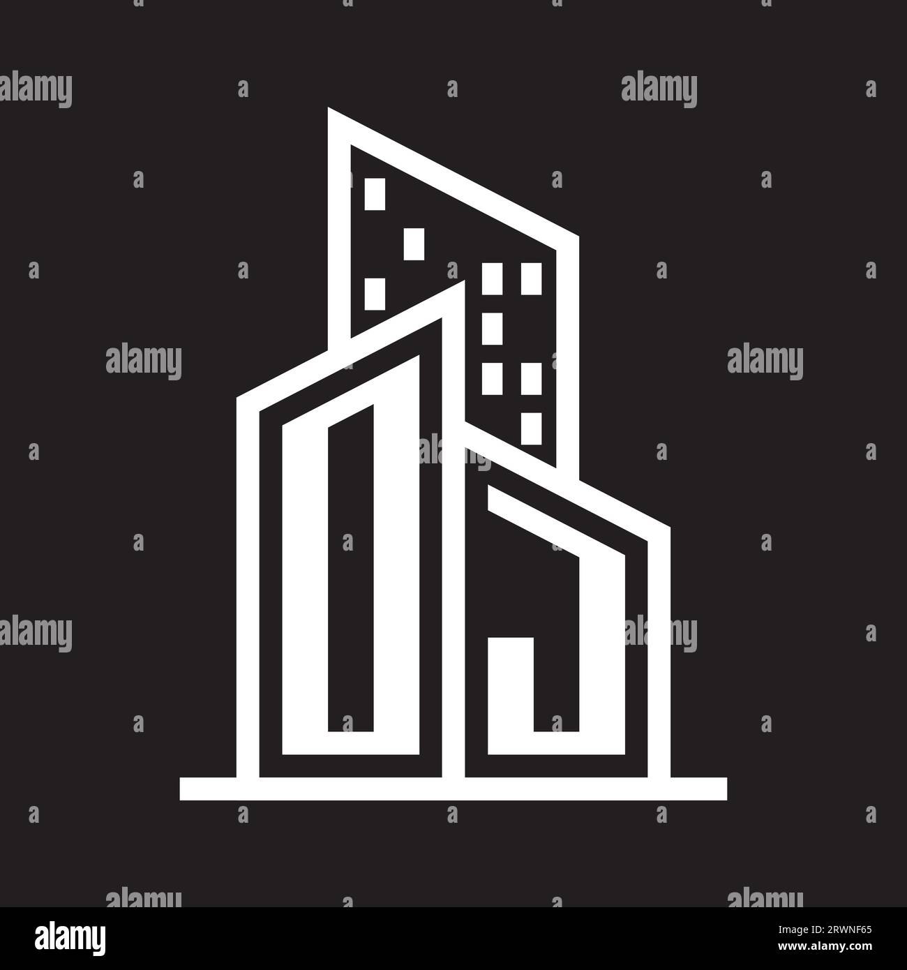 real estate logo with building style , real estate Logo Stock Vector ...