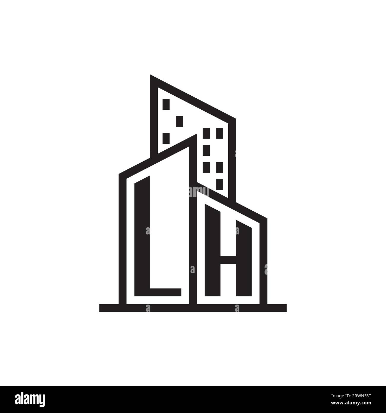 real estate logo with building style , real estate Logo Stock Vector Stock Vector Image & Art
