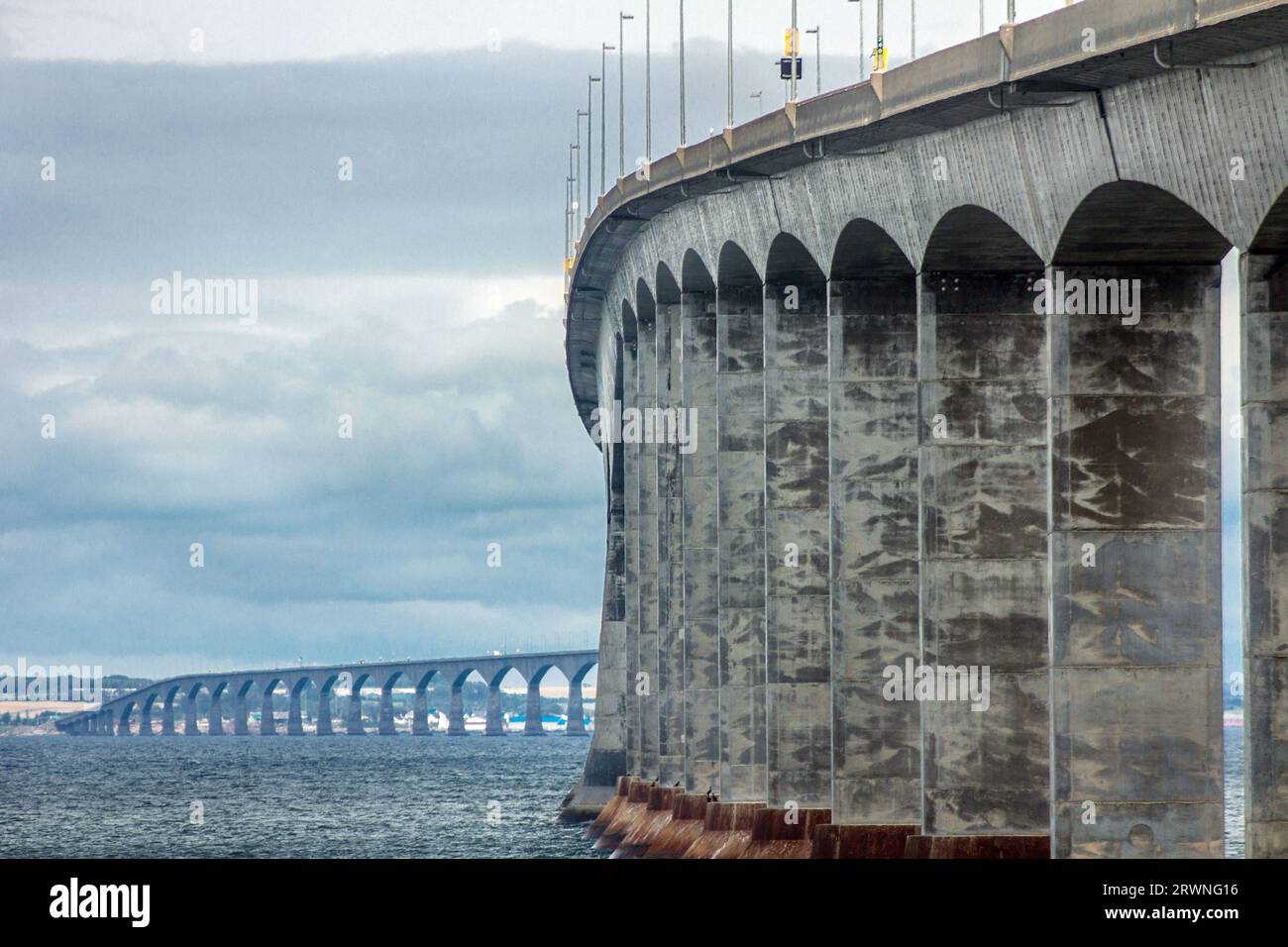 Confederation Bridge, between New Brunswick and Prince Edward Island, Canada Stock Photo