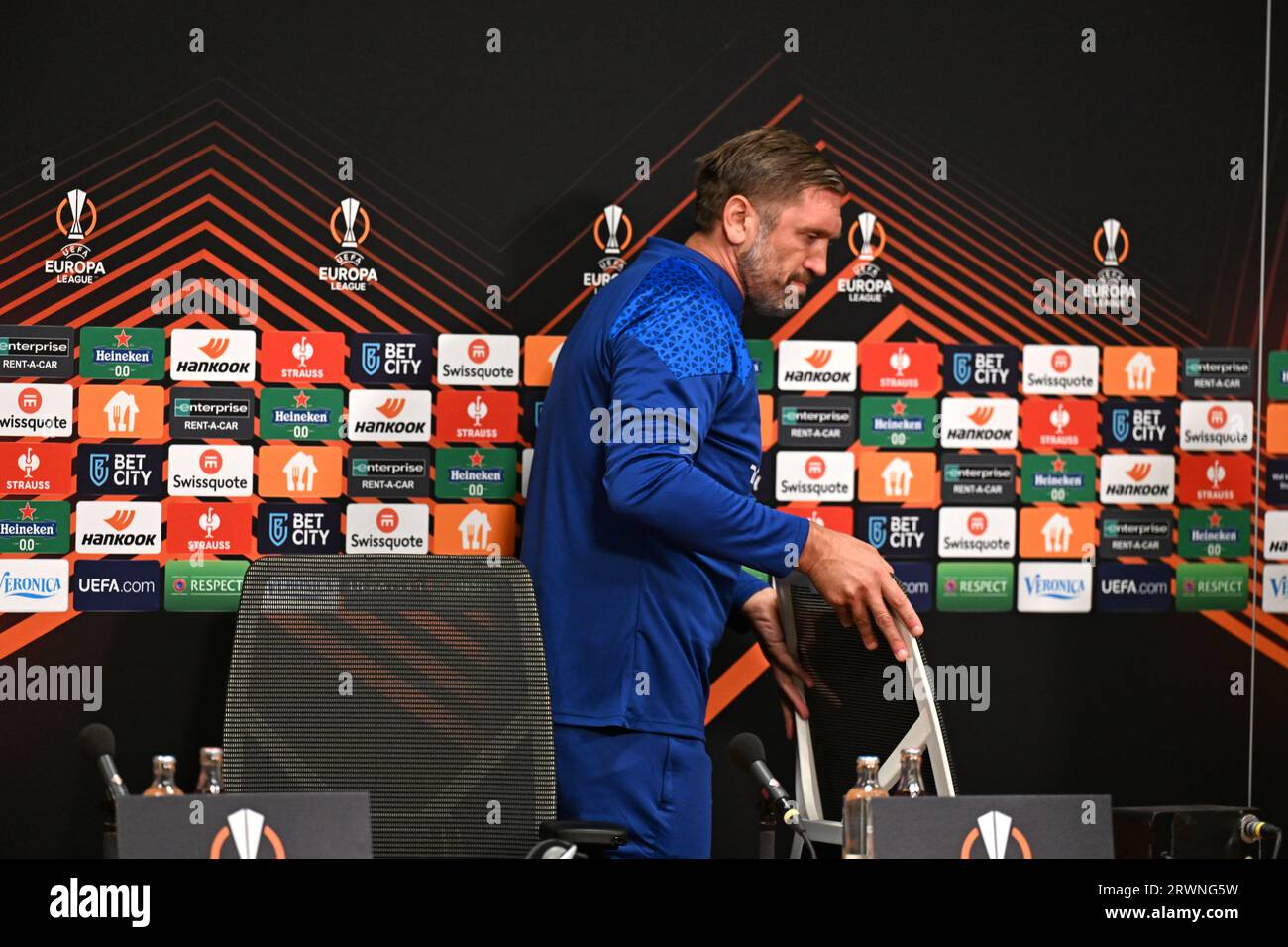 AMSTERDAM Interim coach Jacques Abardonado of Olympique Marseille