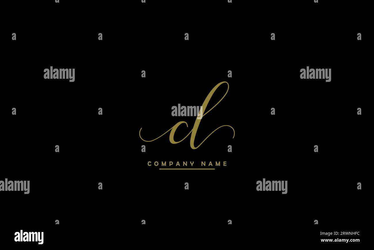 CL, LC Abstract Letters Logo Monogram Stock Vector