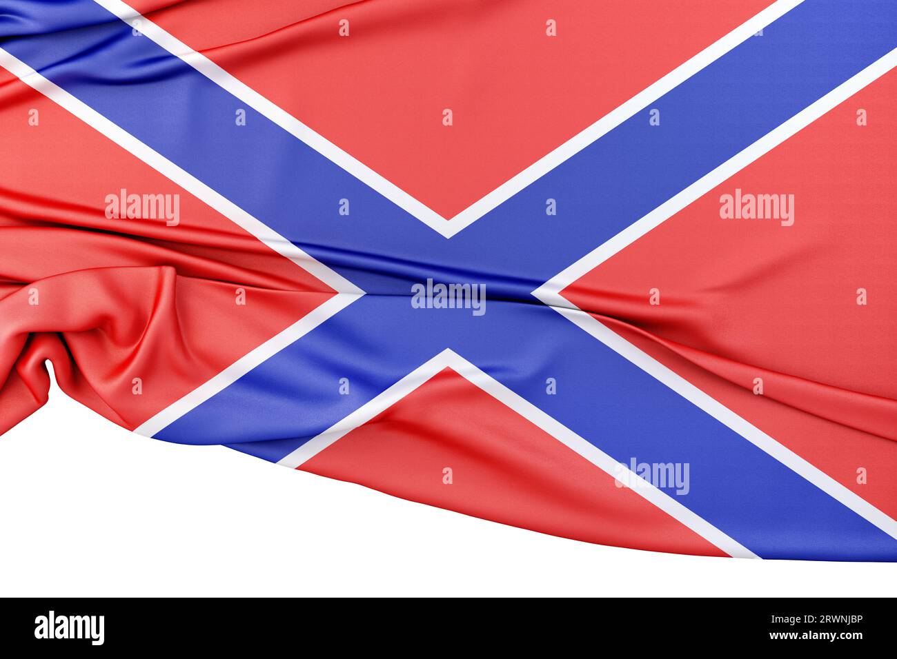 Isolated Flag of Novorossiya. 3D Rendering Stock Photo