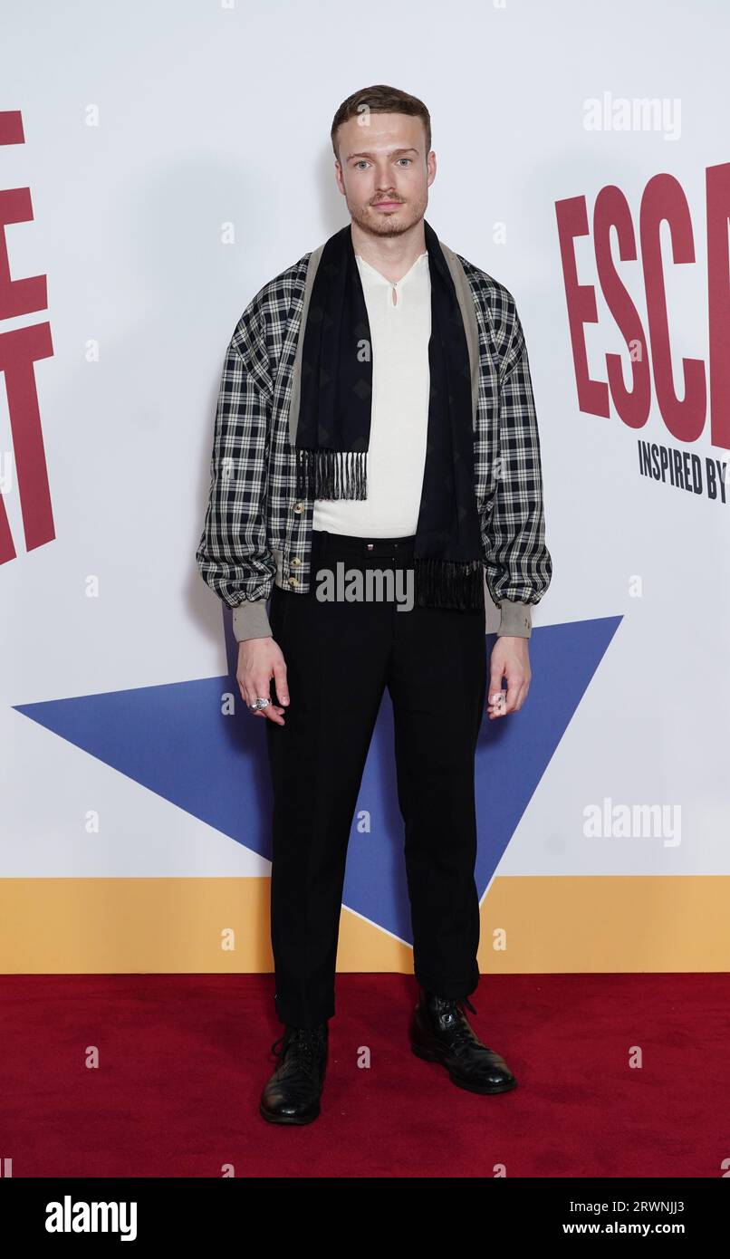 Will Fletcher attends the world premiere of The Great Escaper at BFI