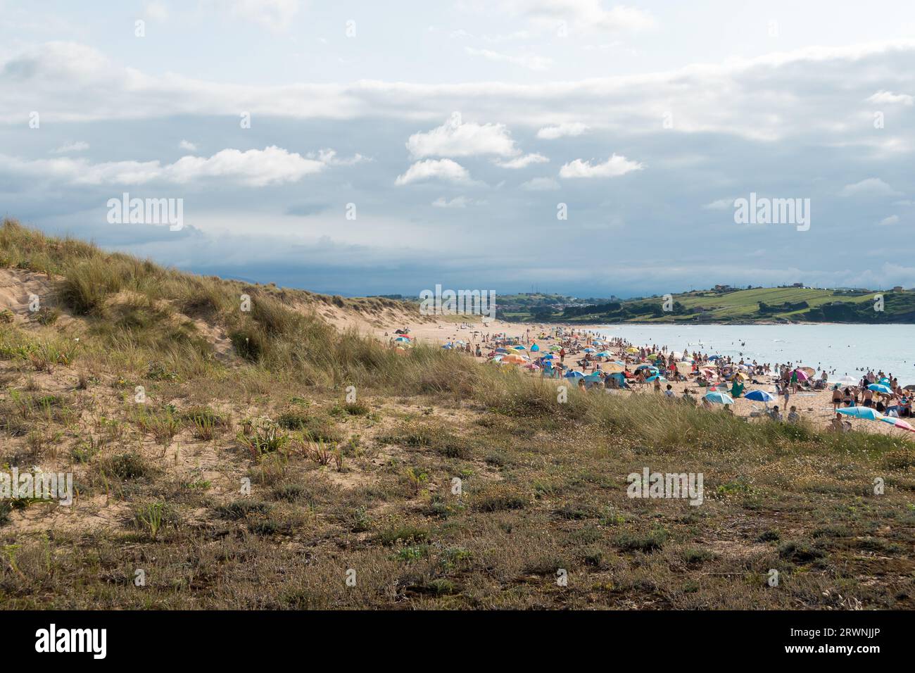 Liencres beach, Cantabria, Spain Stock Photo