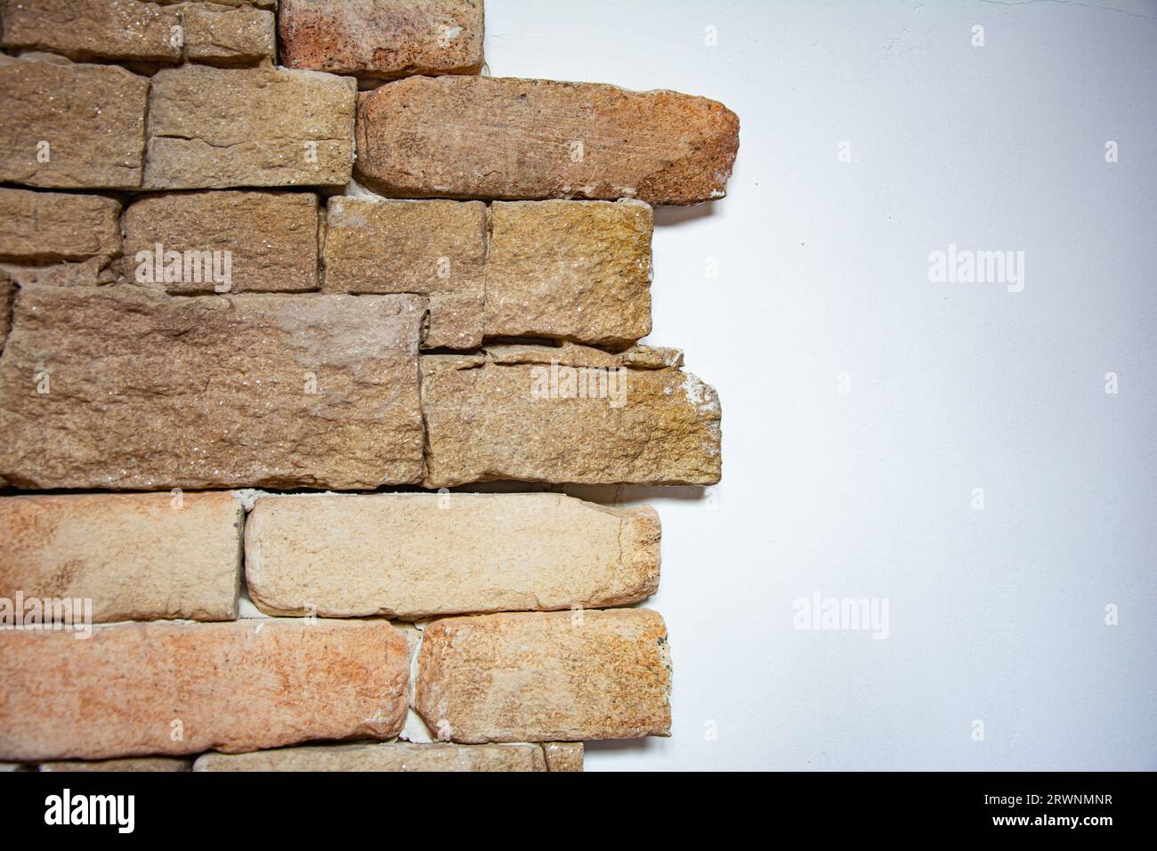 Old Brown Block   On White Isolated Background Stock Photo