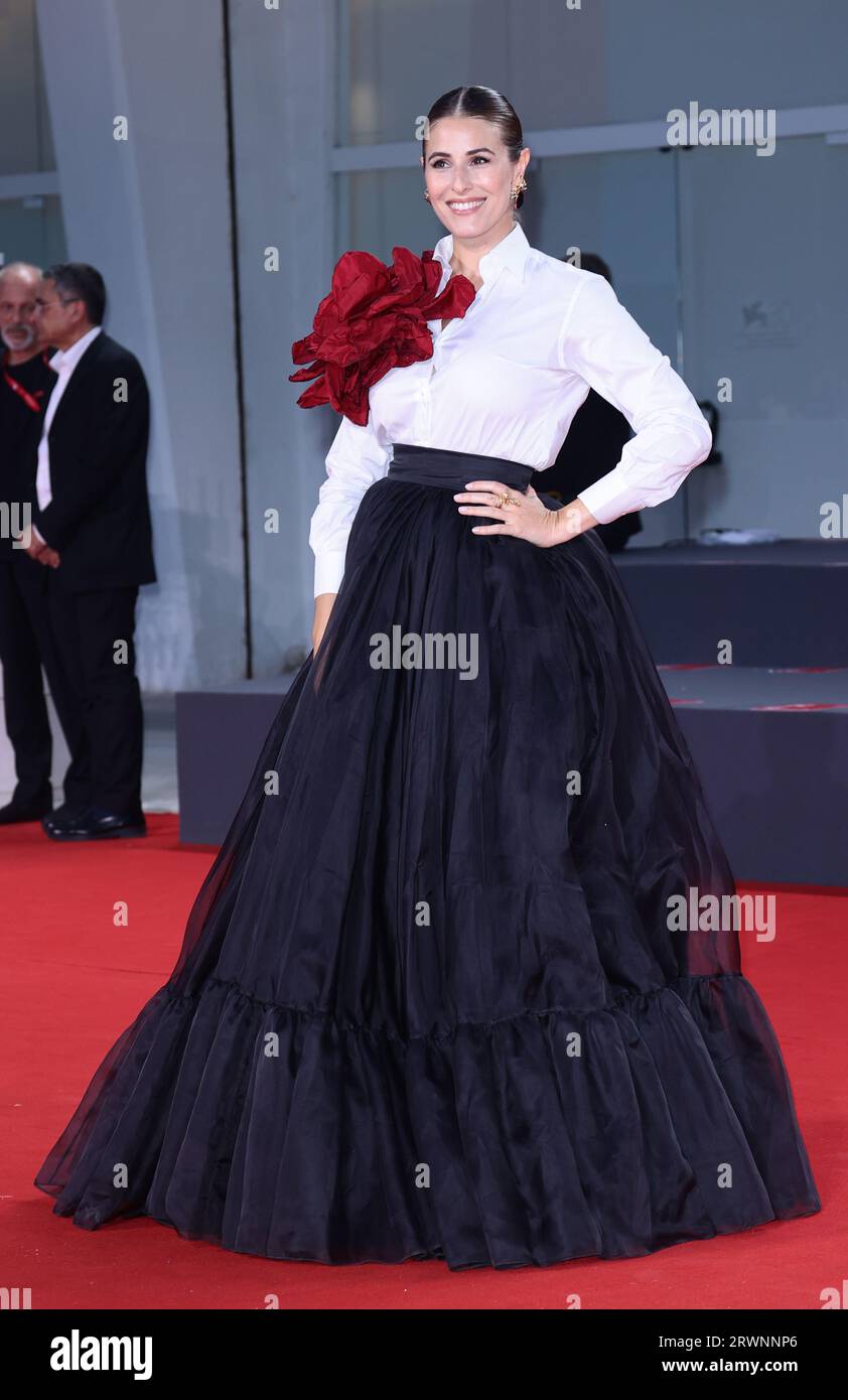 VENICE, ITALY - SEPTEMBER 03: Diana Del Bufalo attends a red carpet for the Filming Italy Best Movie Award 2023 at the 80th Venice Film Festival Stock Photo