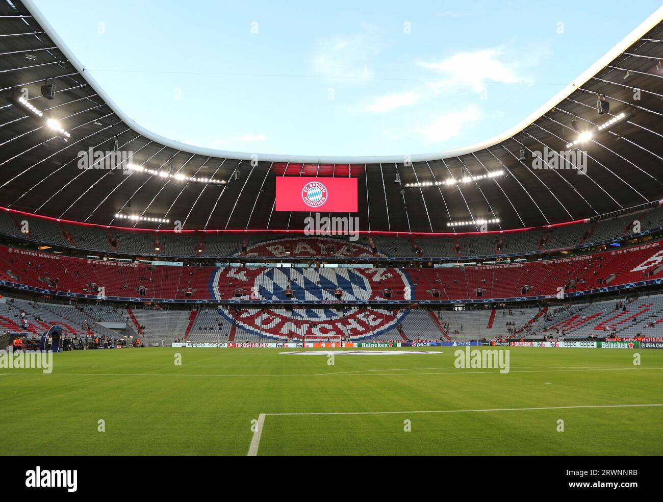 Bayern Munich light Allianz Arena in rainbow flag on Christopher Street Day  - Bavarian Football Works