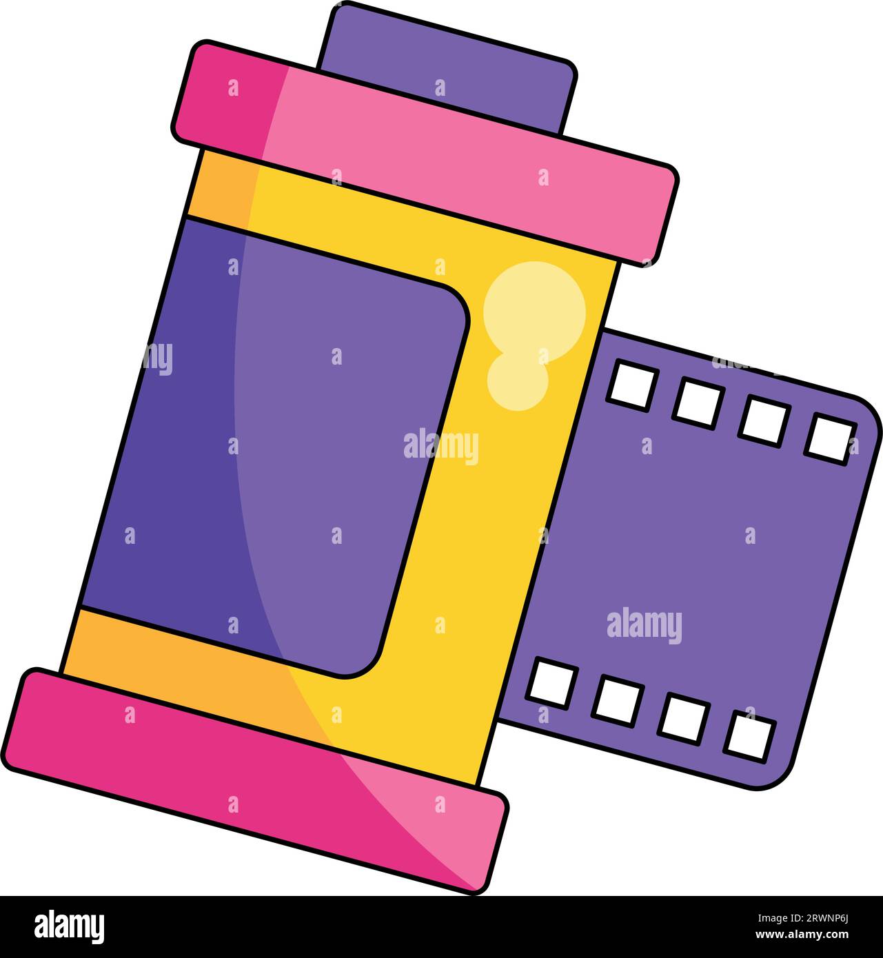 nineties pop art style camera reel vector isolated Stock Vector Image ...
