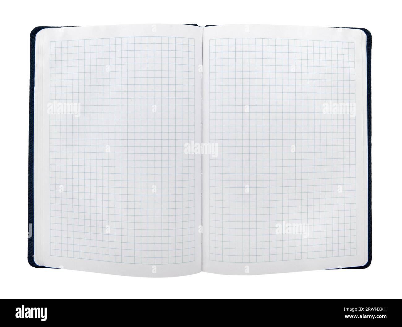 Notepad or notebook on a white background. Unfolded notepad isolate