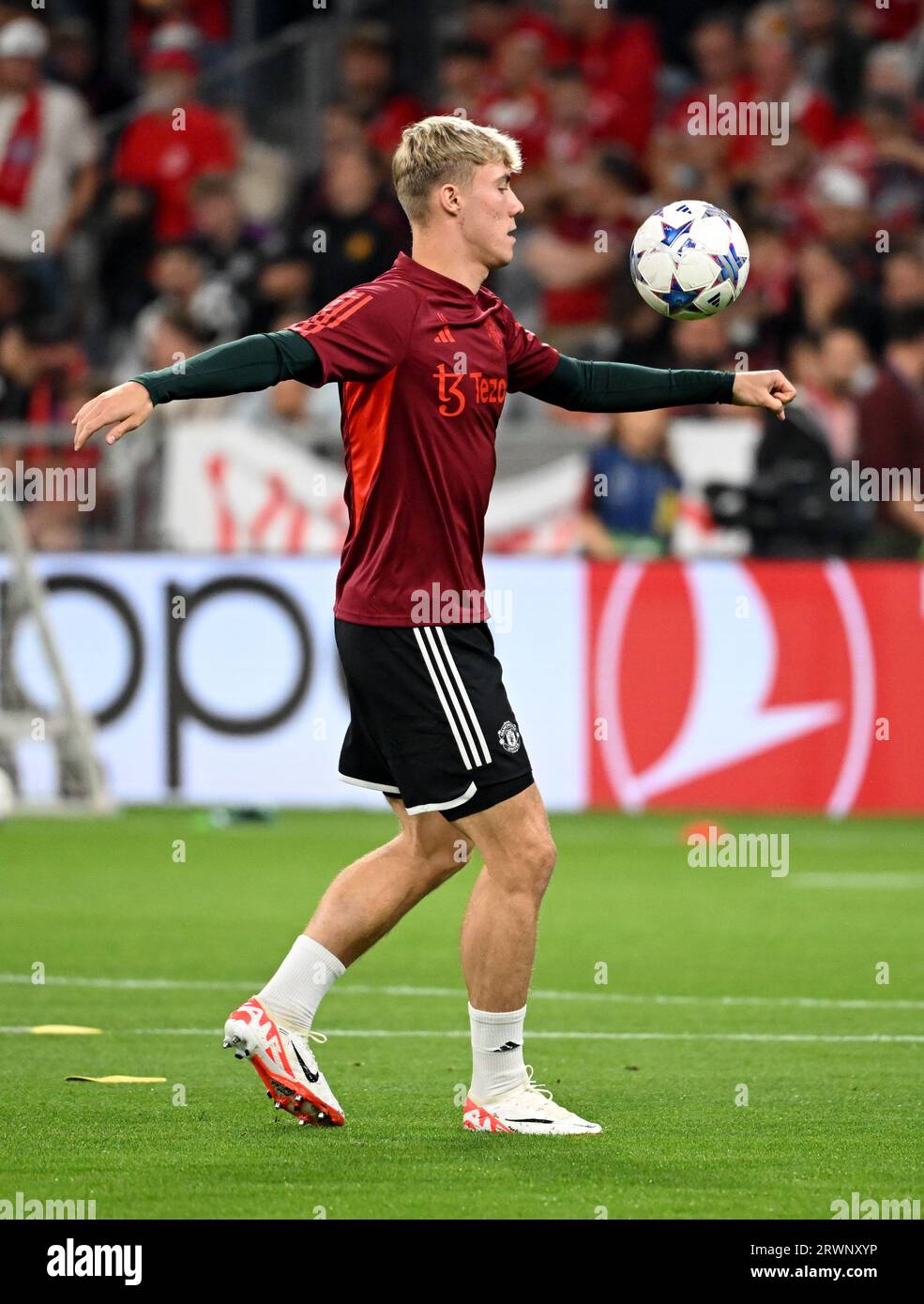 Hjlund Munich, Germany. 20th Sep, 2023. Soccer, Champions League, FC Bayern ...