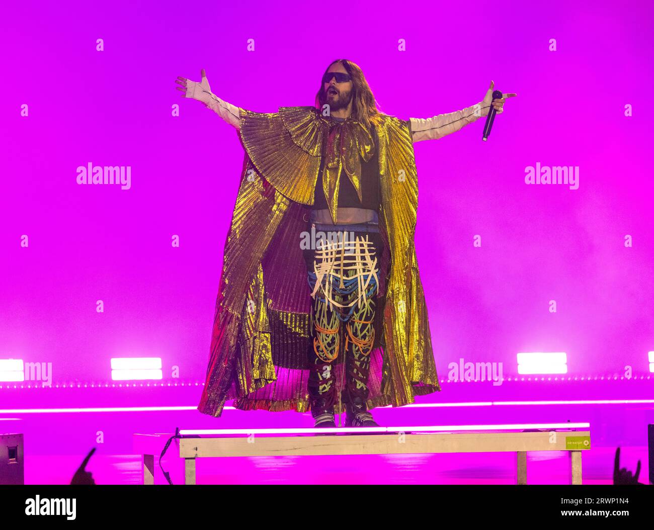 U.S. actor and singer Jared Leto of Thirty Seconds to Mars takes to the ...