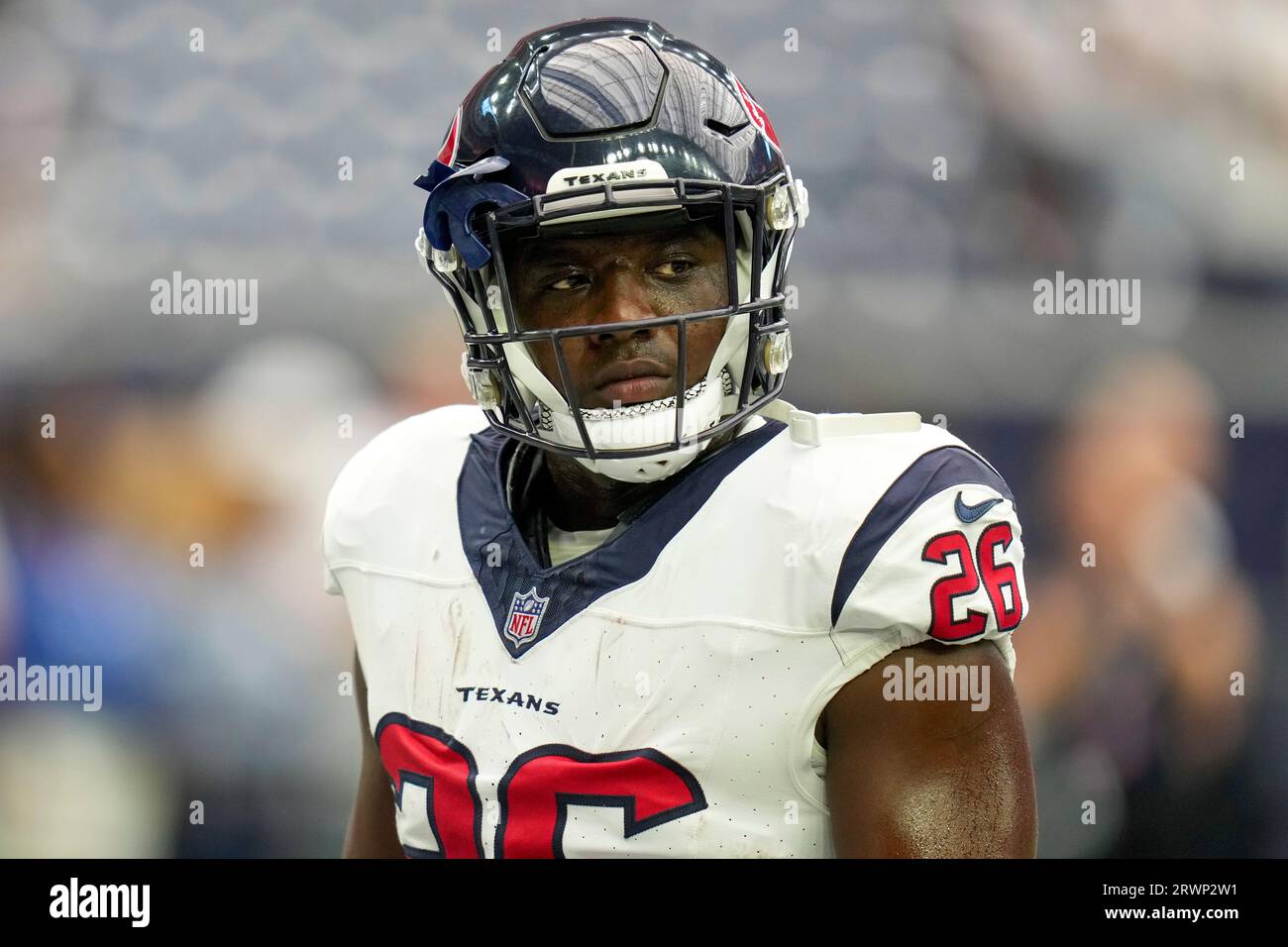 Houston Texans running back Devin Singletary warms up before an NFL  football game against the Indianapolis Colts, Sunday, Sept. 17, 2023, in  Houston. (AP Photo/Eric Christian Smith Stock Photo - Alamy
