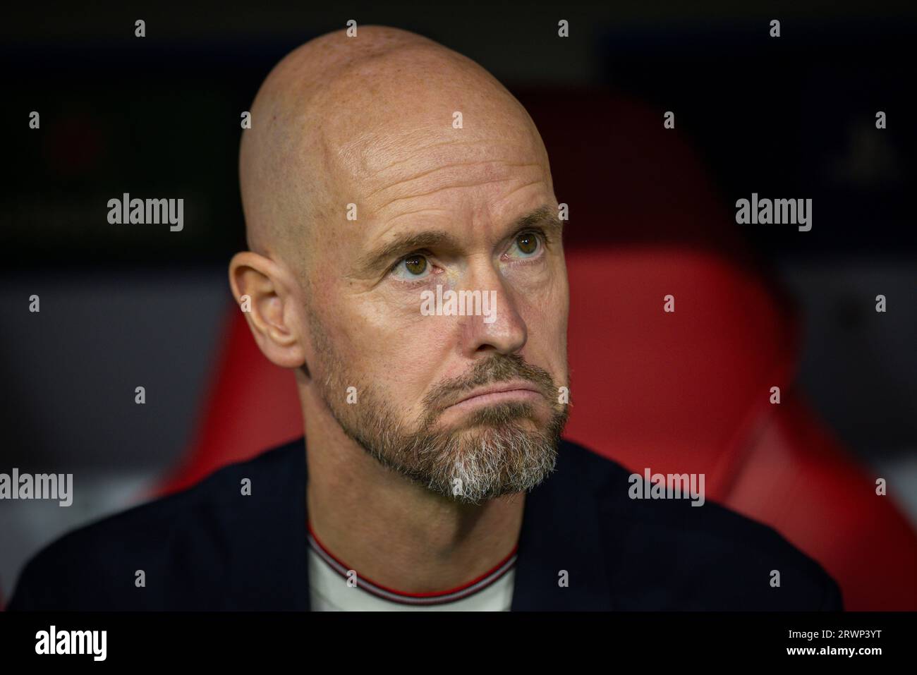 Munic, Germany. 20th Sep 2023. Trainer Erik Ten Hag (ManU) FC Bayern ...