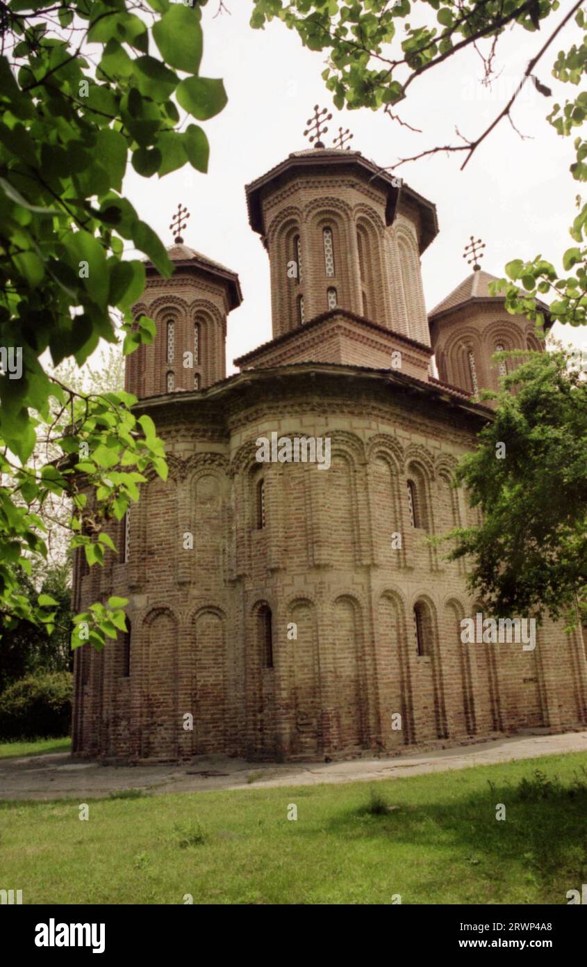 Ilfov County, Romania, 1990. Exterior view of the 15th century ...