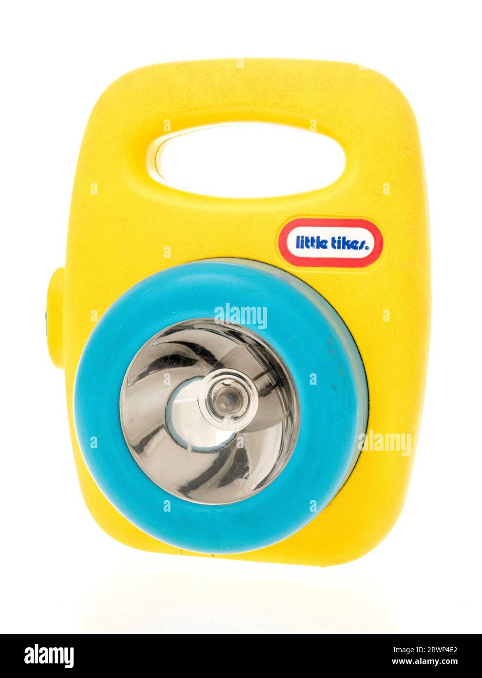 Winneconne WI 12 August 2023 A package of vintage Little Tikes flashlight toy on an isolated background Stock Photo Alamy