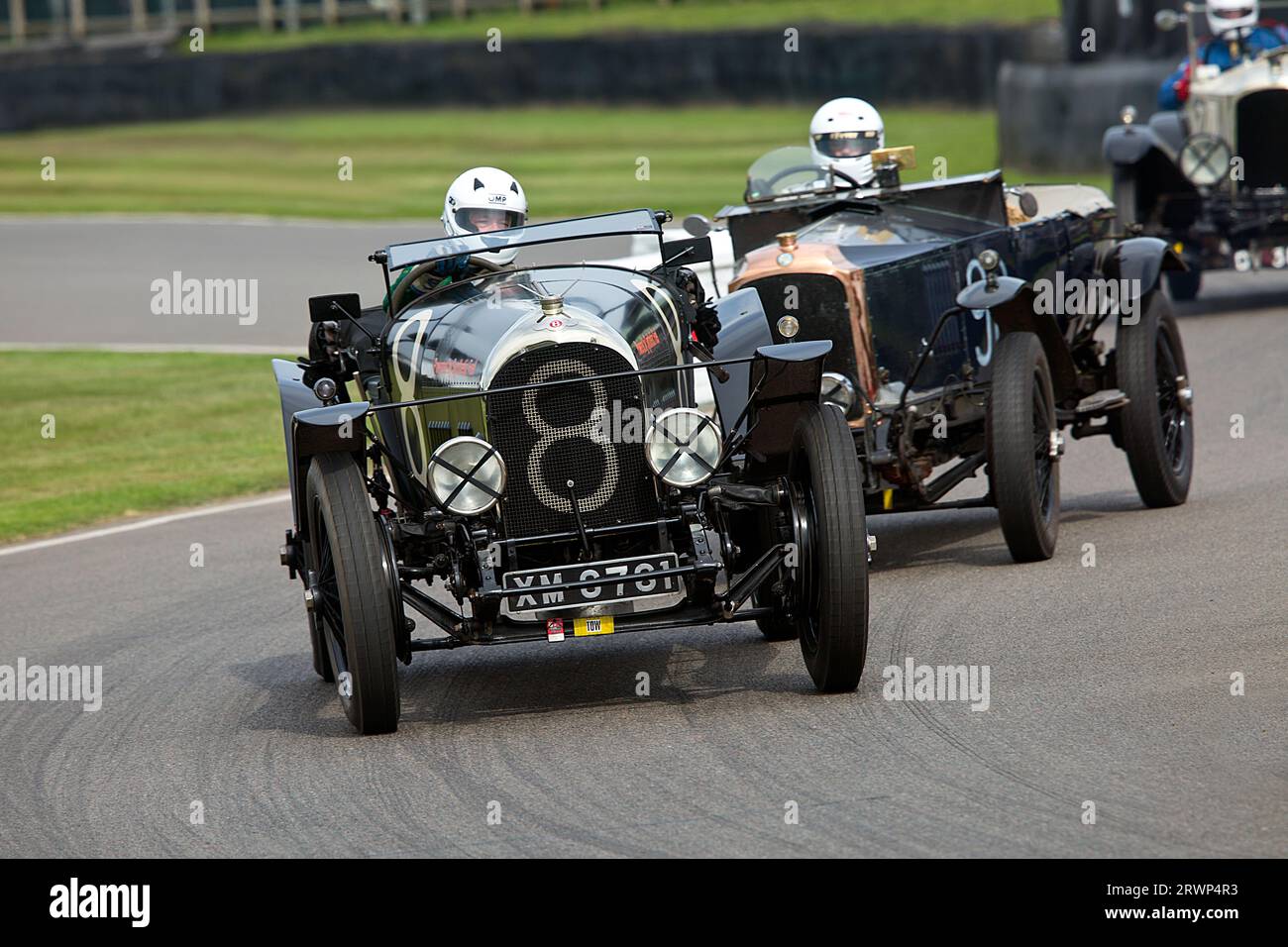 1922 Bentley 3 Litre driven by Jonathan Turner in the Rudge-Whitworth Cup at The Goodwood Revival Meeting 8th Sept 2023 in Chichester, England. ©2023 Stock Photo