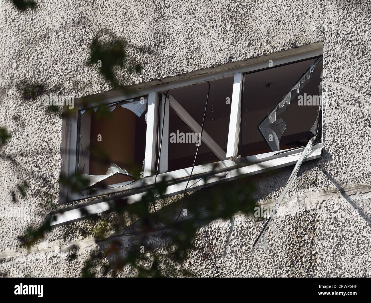 A gas explosion in a residential building on Oktyabrskaya Street in