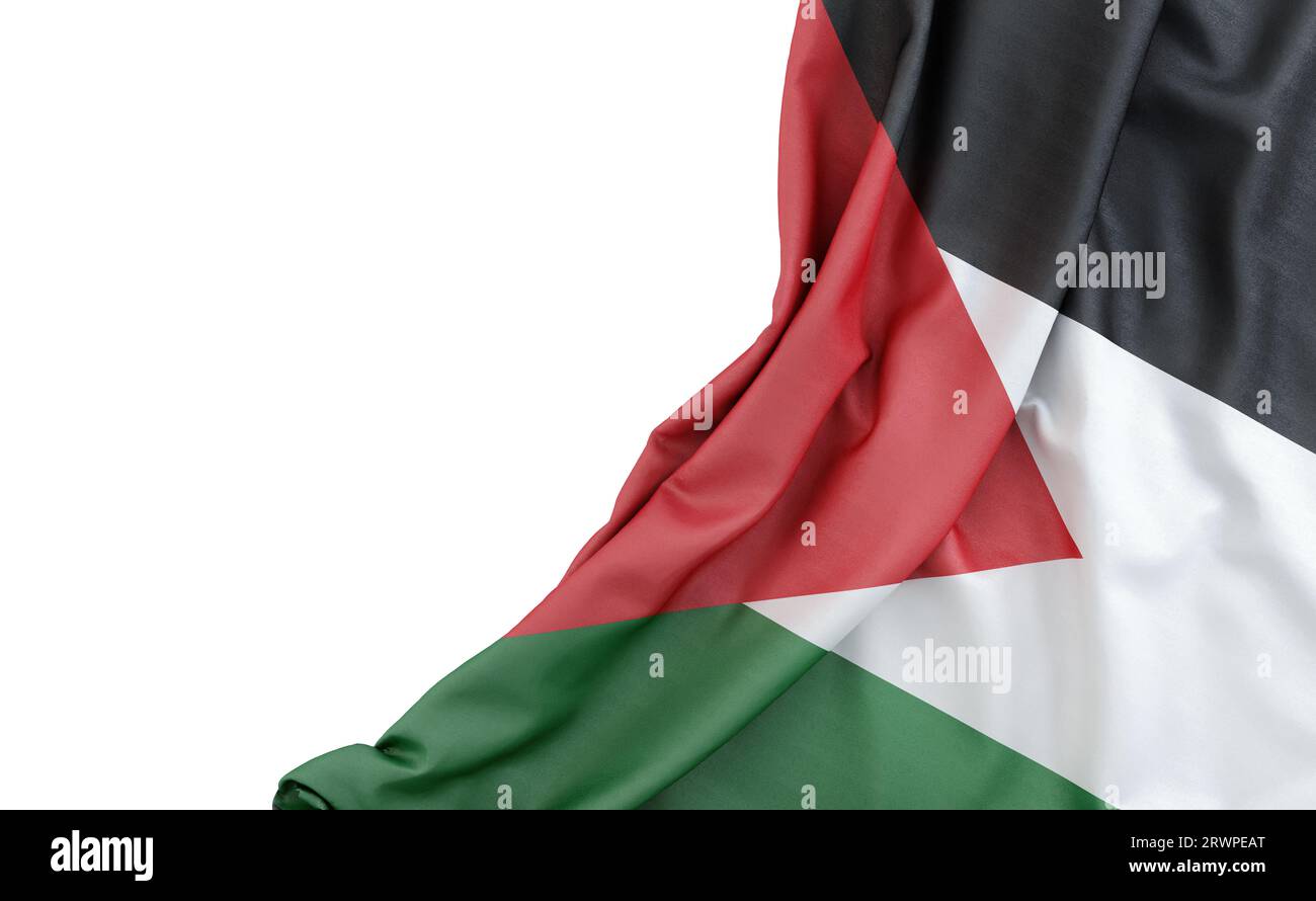 3d rendering palestine flag hi-res stock photography and images