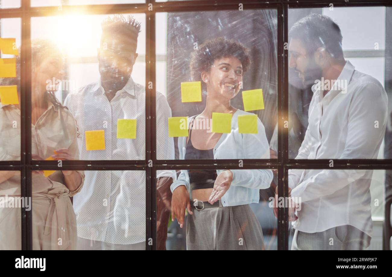 Startup and implementation of a small business project. Stock Photo