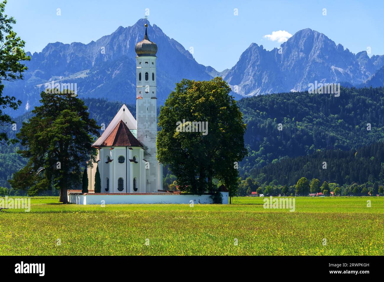 Baroque church in the bavarian alps hi-res stock photography and images ...