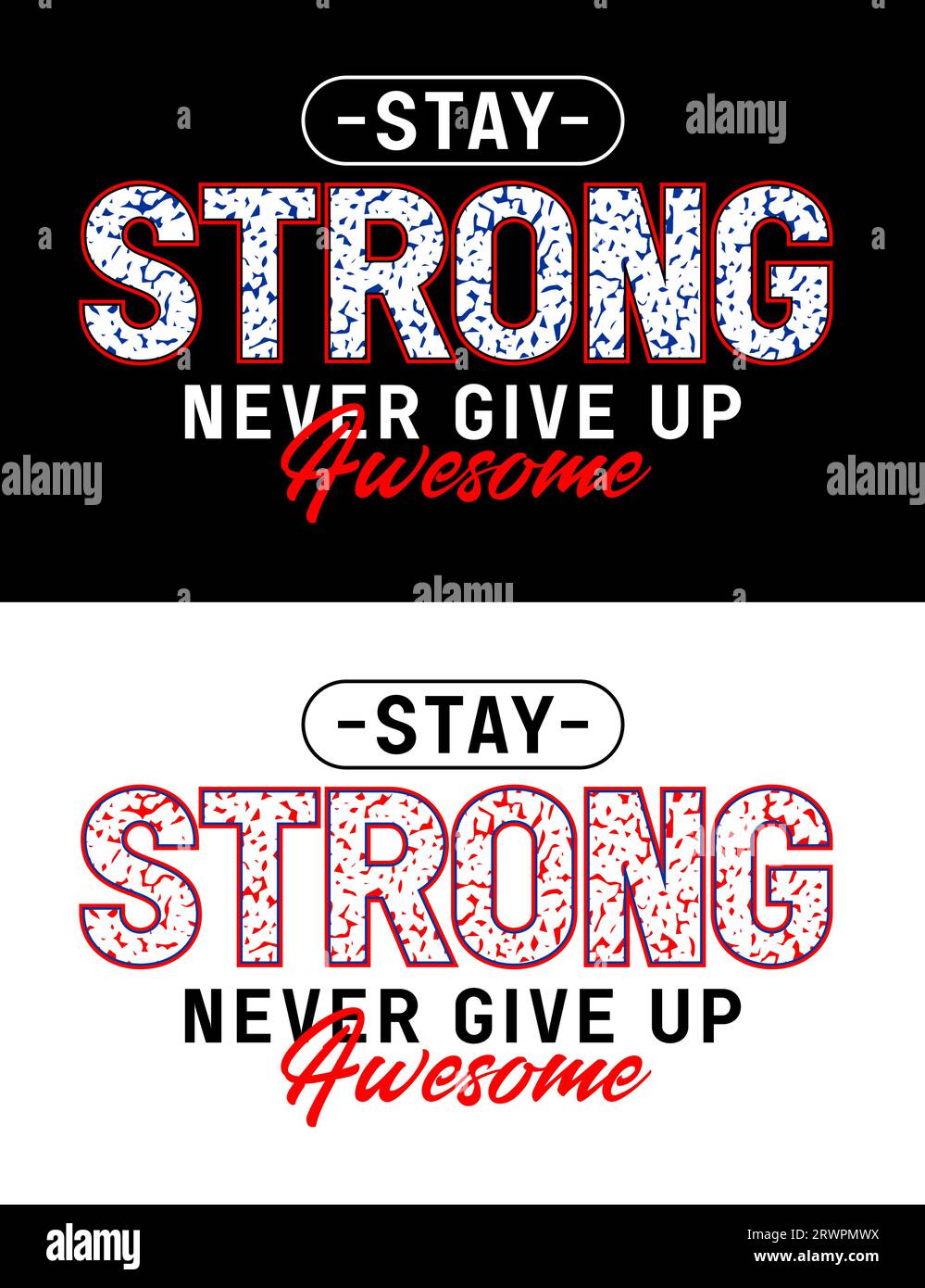 strong never give up, motivational quote, lettering concept, banner, poster, etc. Stock Vector