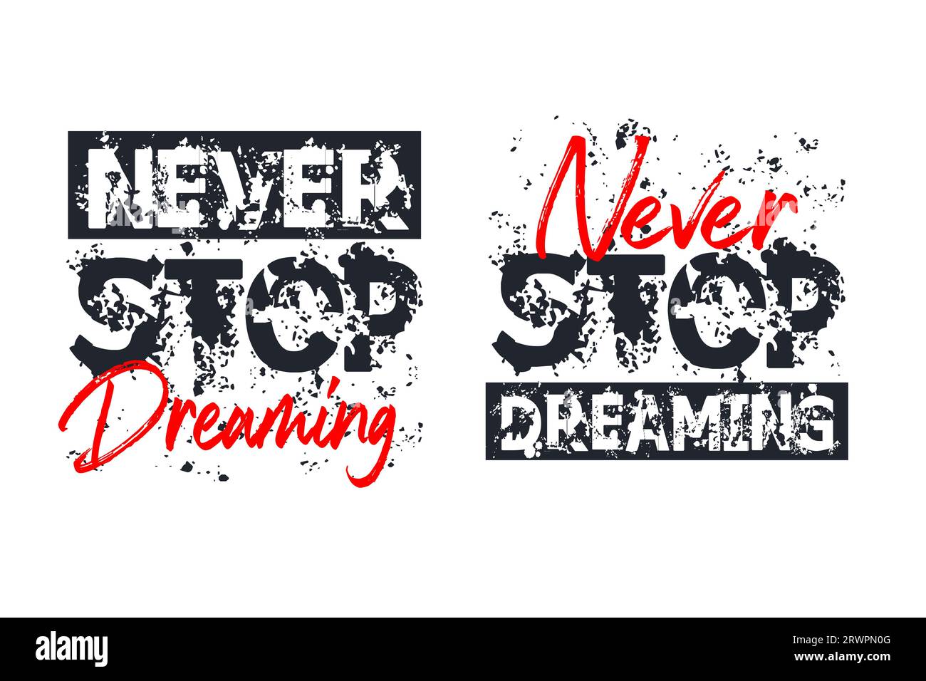 never,stop,dreaming, motivational quote, brush stroke. banner, poster