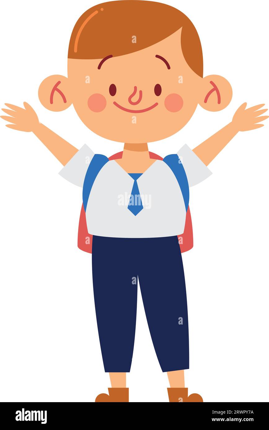 student back to school vector isolated Stock Vector Image & Art - Alamy