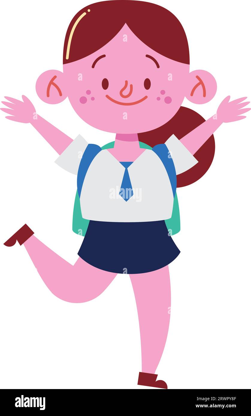 student back to school illustration vector isolated Stock Vector Image ...