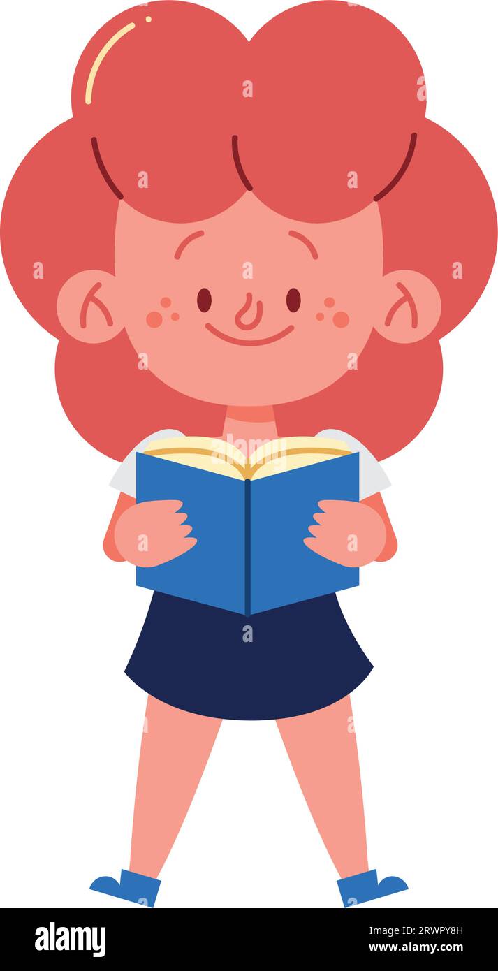 student back to school with book illustration vector isolated Stock ...