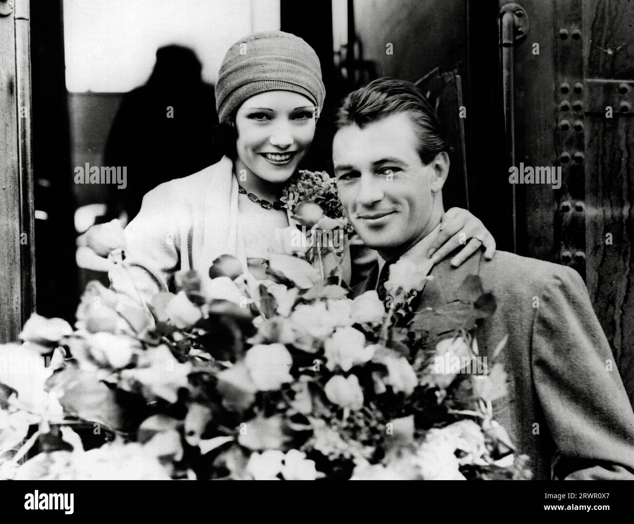 Lupe Velez, Gary Cooper, circa (1929). Photo credit: The Hollywood Archive (File Reference # 34580-280THA) Stock Photo