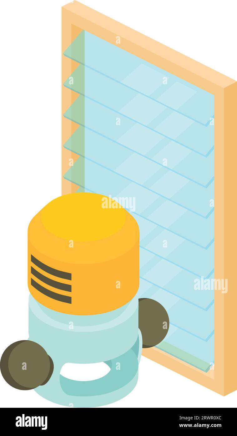 Industrial tool icon isometric vector. Wired plunge router and new ...