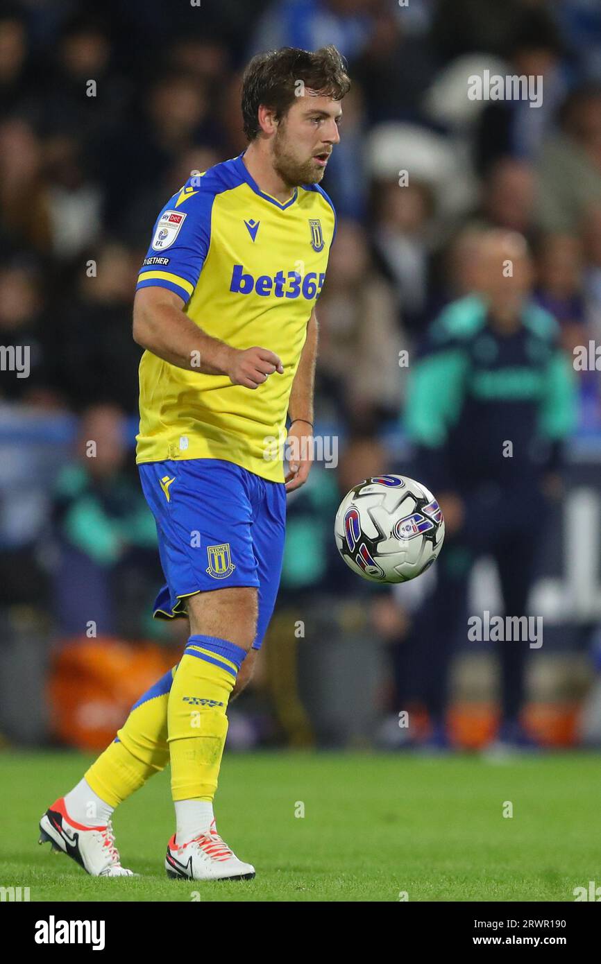 Ben Pearson 4 of Stoke City controls the ball during the Sky Bet