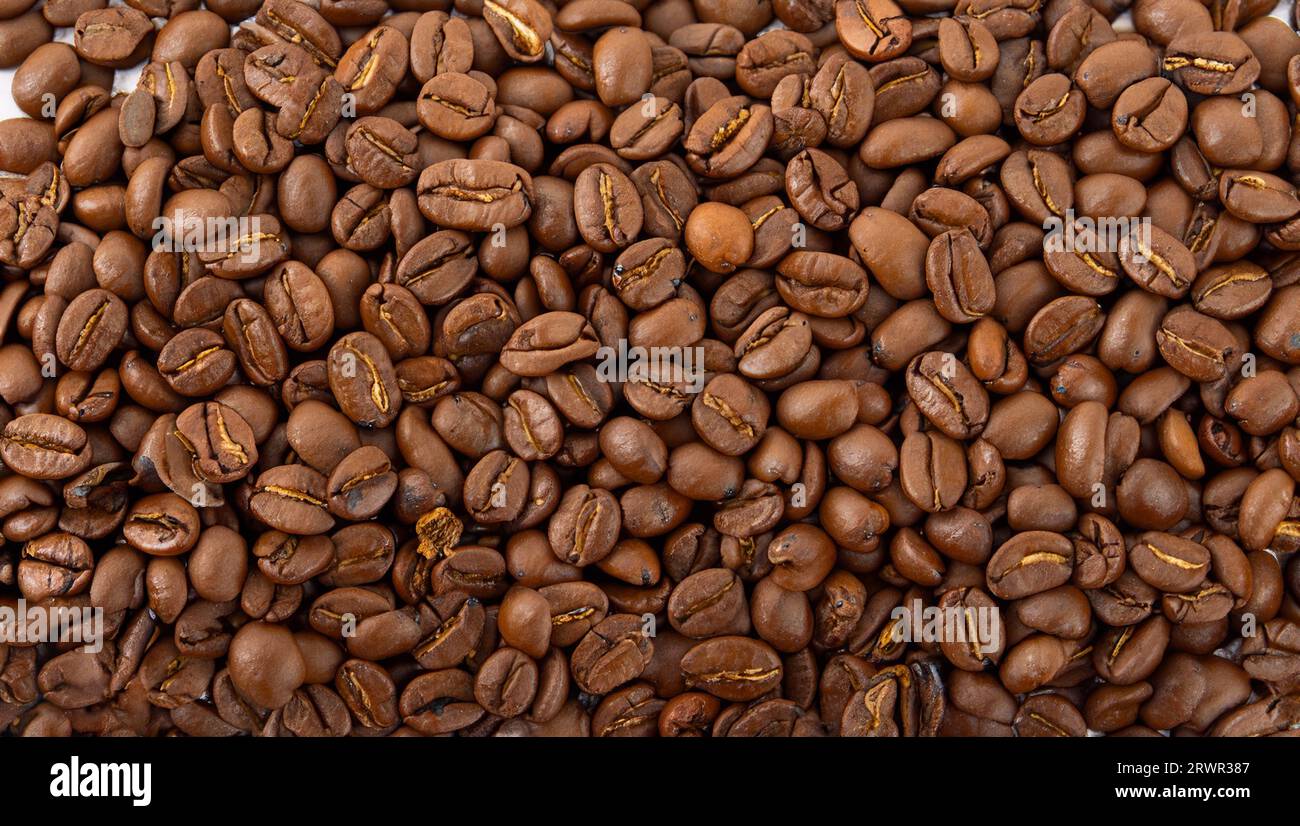 Roasted Coffee bean texture background Stock Photo - Alamy