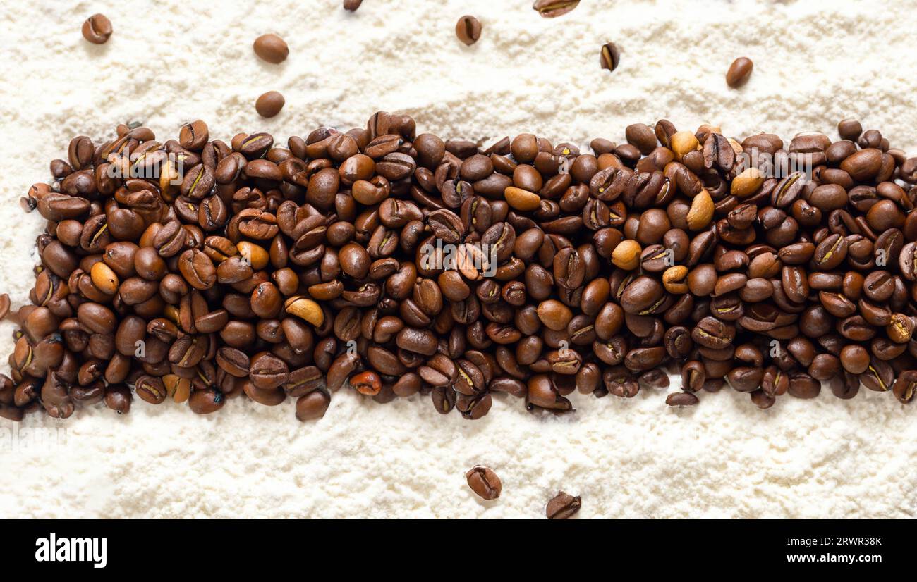 Roasted Coffee bean texture background Stock Photo - Alamy