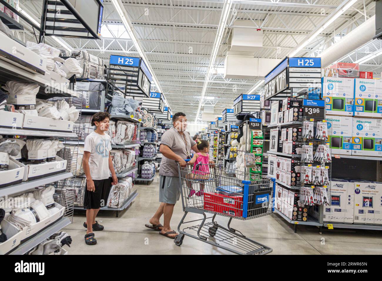 Interior walmart store in miami hi-res stock photography and