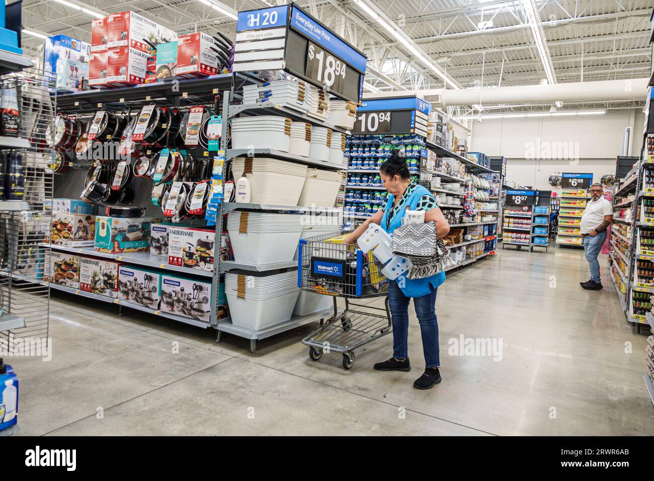 Interior walmart store in miami hi-res stock photography and