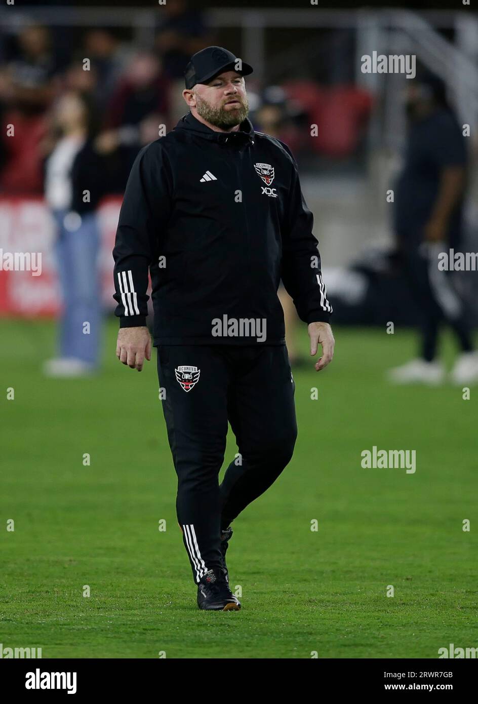 September 20, 2023: D.C. United Head Coach (hc) Wayne Rooney leaves the field after a MLS soccer match between the D.C. United and the Atlanta United FC at Audi Field in Washington DC. Justin Cooper/CSM Stock Photo