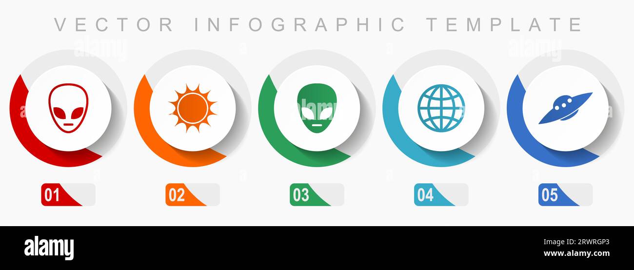 Alien icon set, miscellaneous icons such as star, ufo, space ship and ...