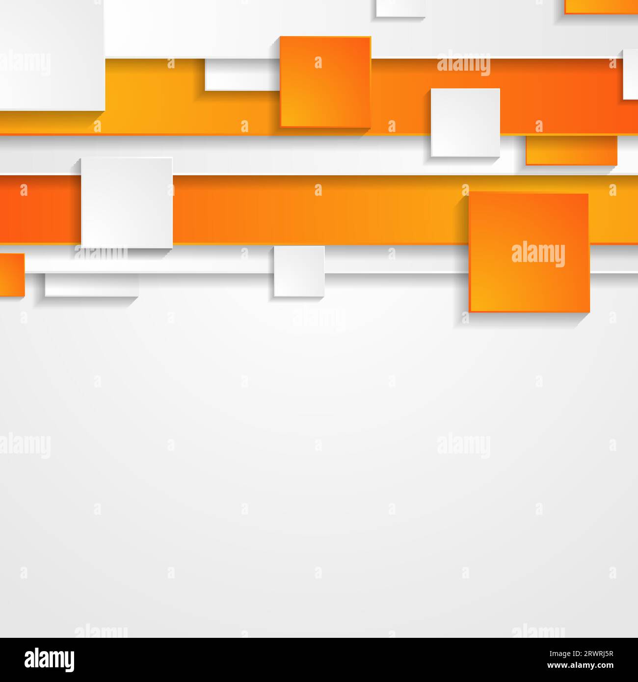 Orange and grey abstract corporate background with squares. Vector ...