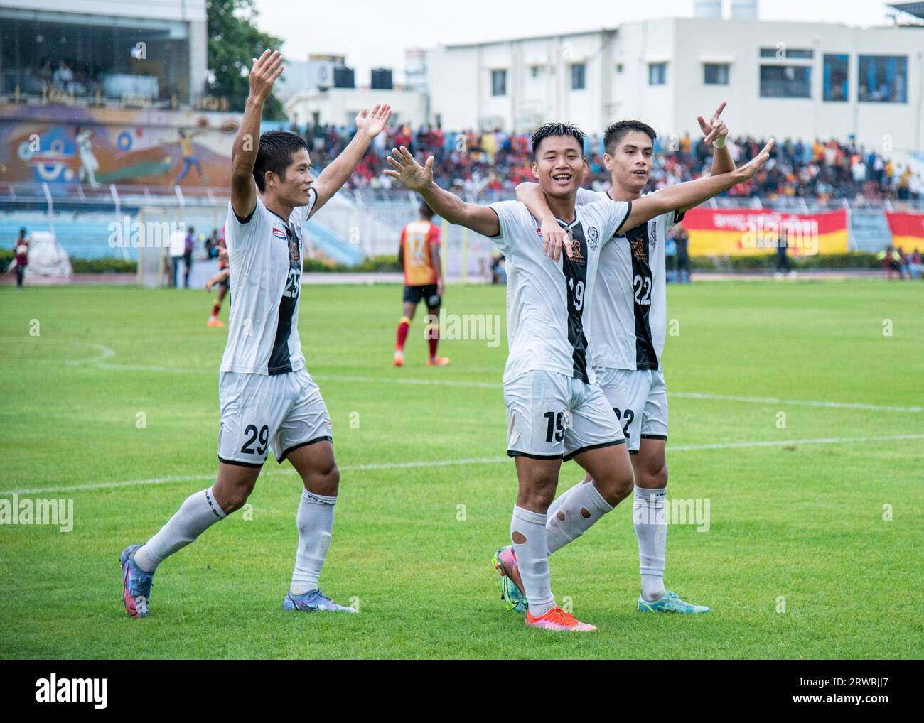 Kolkata, India. 21st Sep, 2023. Mohammedan Sporting Club beats East Kolkata, India. 21st Sep, 2023. Mohammedan Sporting Club beats East