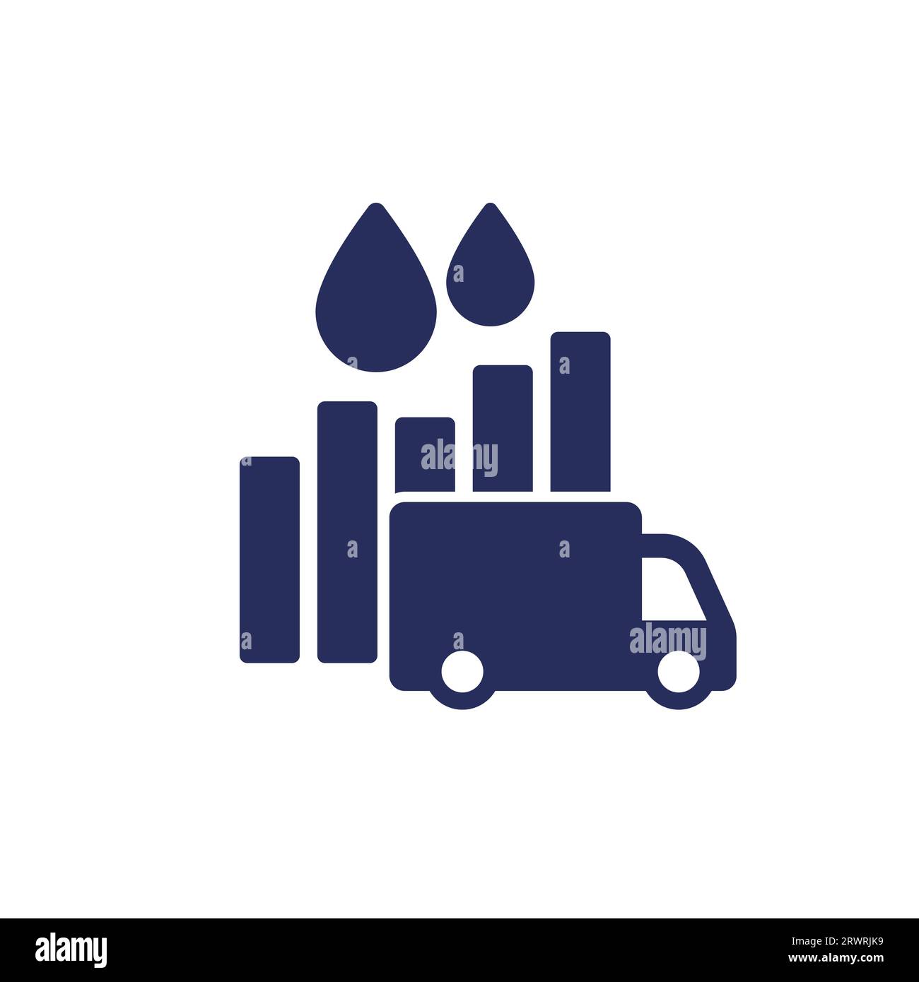 fuel consumption icon with a van, vector Stock Vector Image & Art Alamy