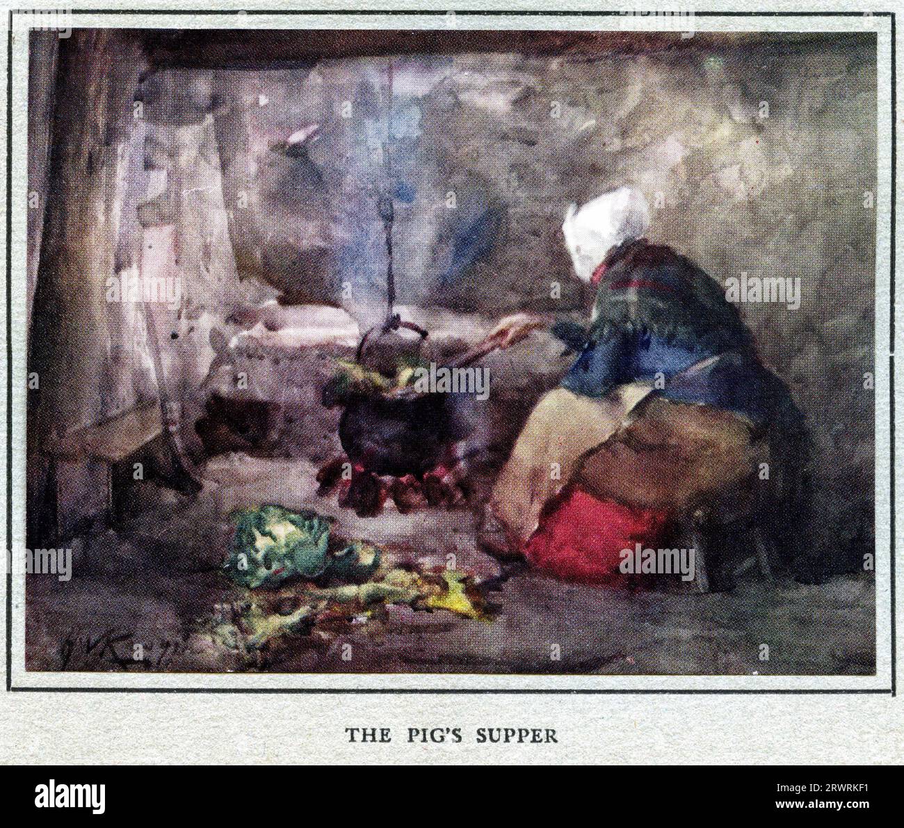 halftone portrait of an iconic Irish character - the pig's supper ...