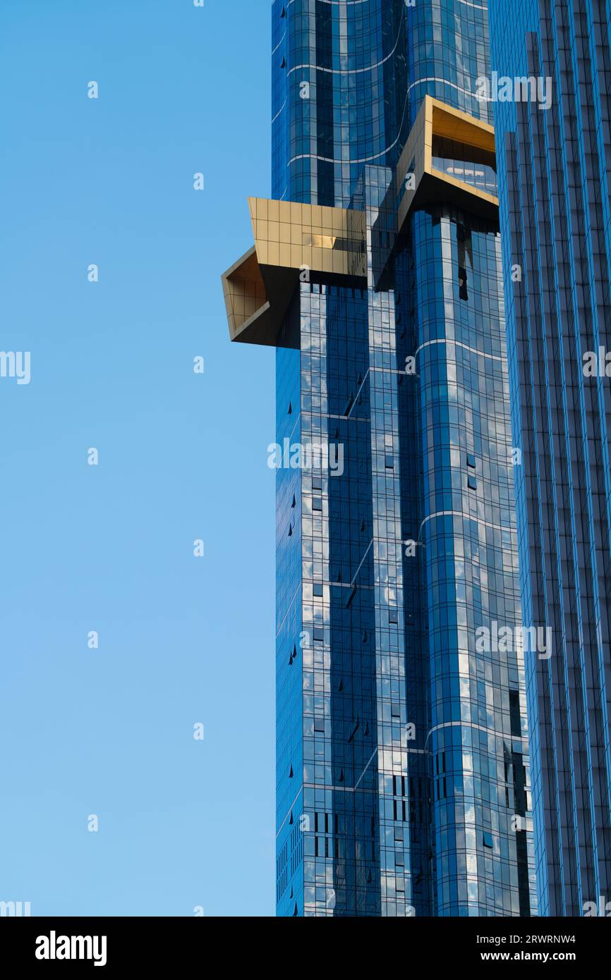 Australia 108 building skyscraper in Southbank Melbourne showing sky