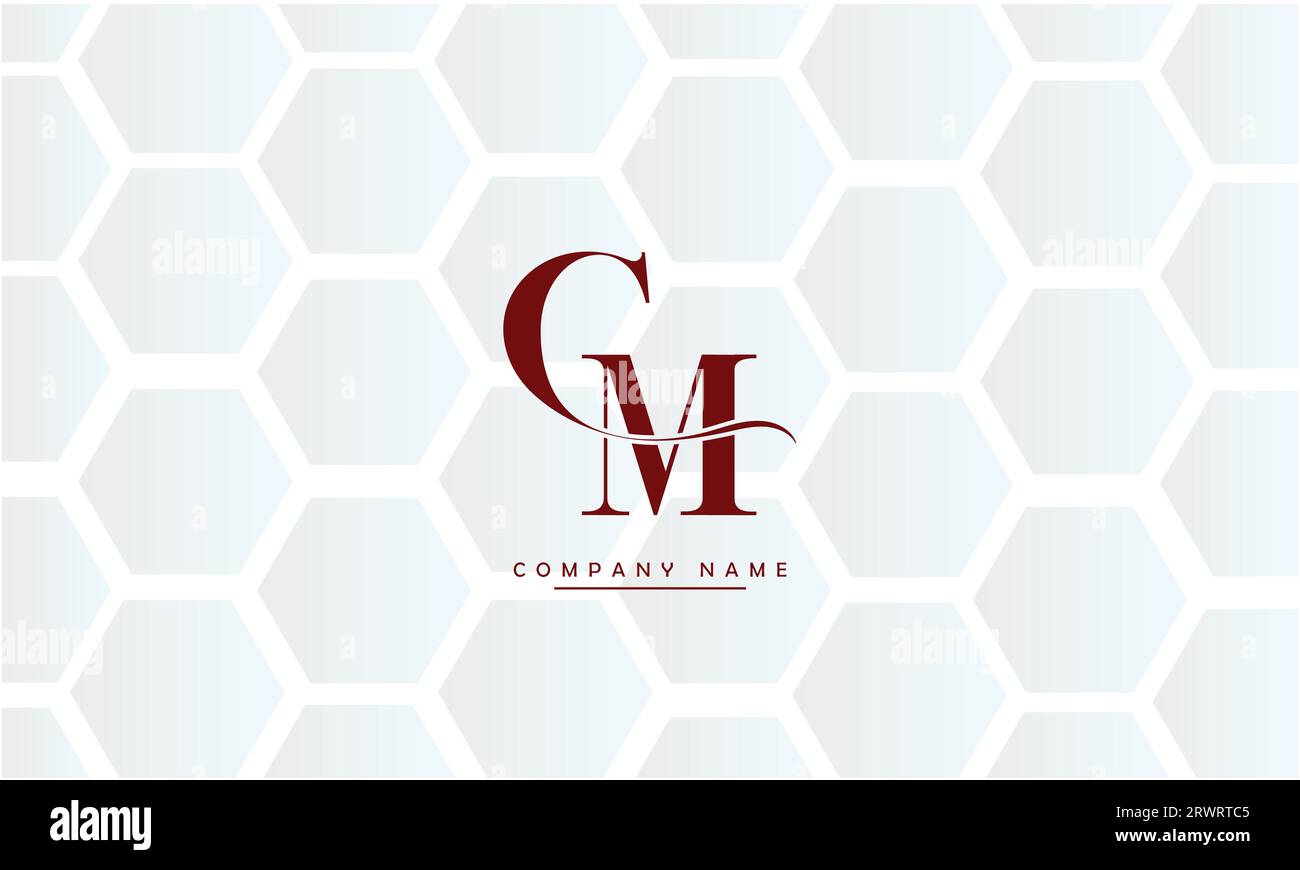 CM, MC Abstract Letters Logo Monogram Stock Vector