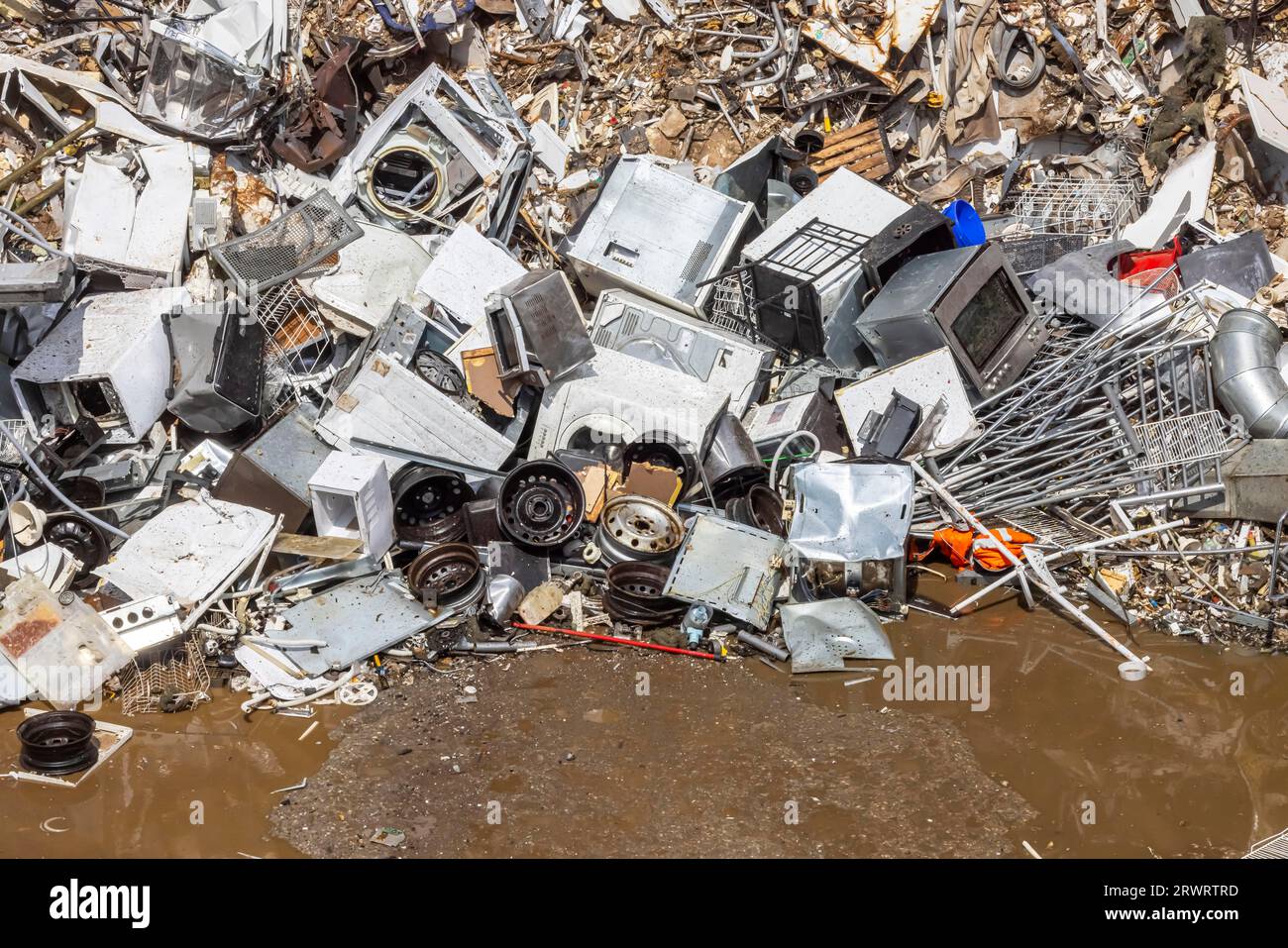 Scrap metal trade, collection point for scrap metal and broken