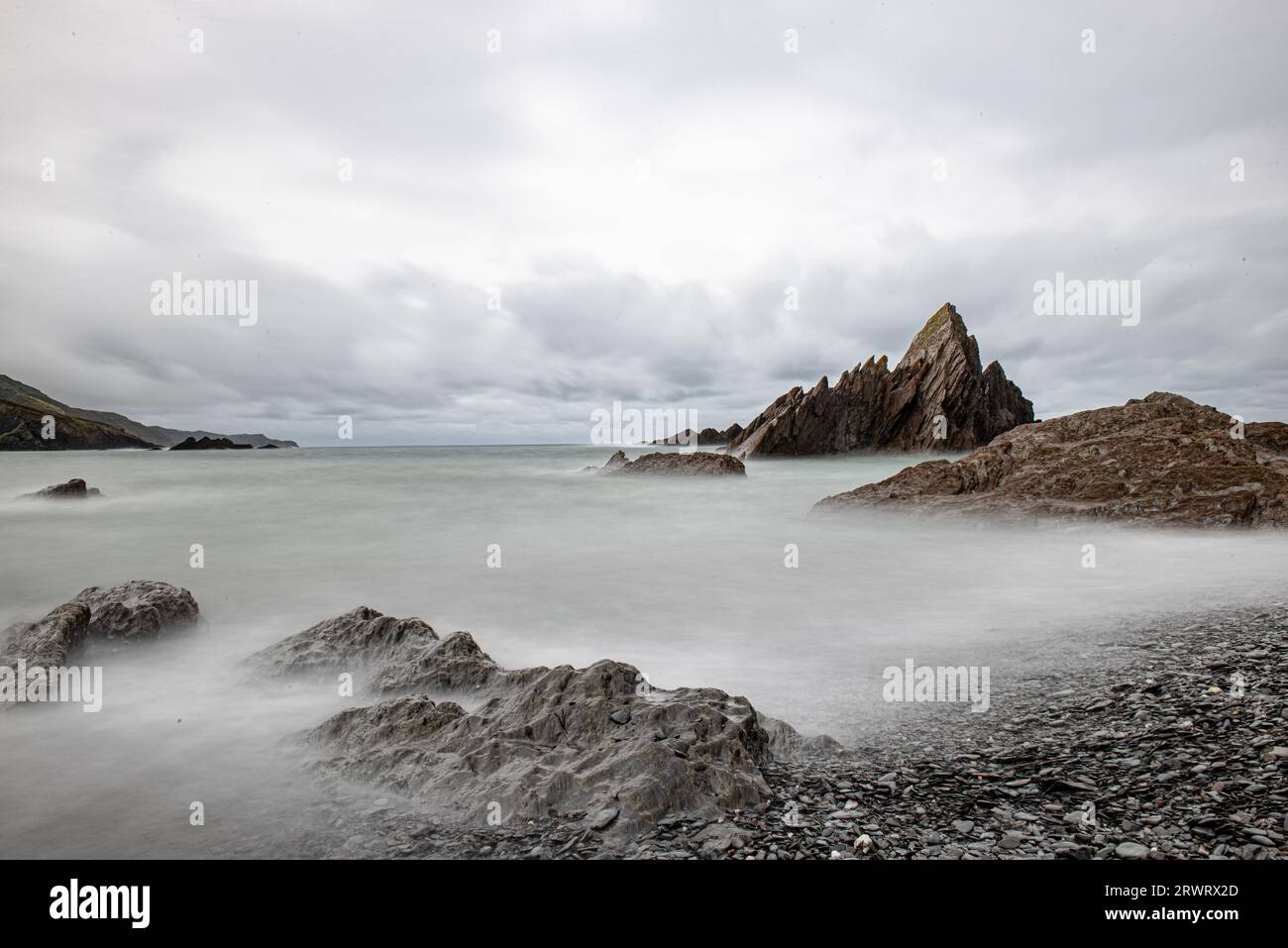 A scenic view of the rocky shoreline along Tunnels Beaches in
