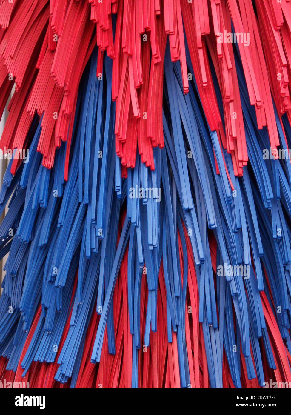 Redblue car wash brush Stock Photo Alamy