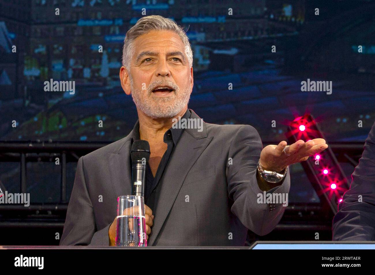 George Clooney bei Europas führender Digitalisierungsinitiative DIGITAL X 2023 unter dem Motto 'Be digital. Stay human' im Mediapark. Köln, 20.09.2023 Stock Photo