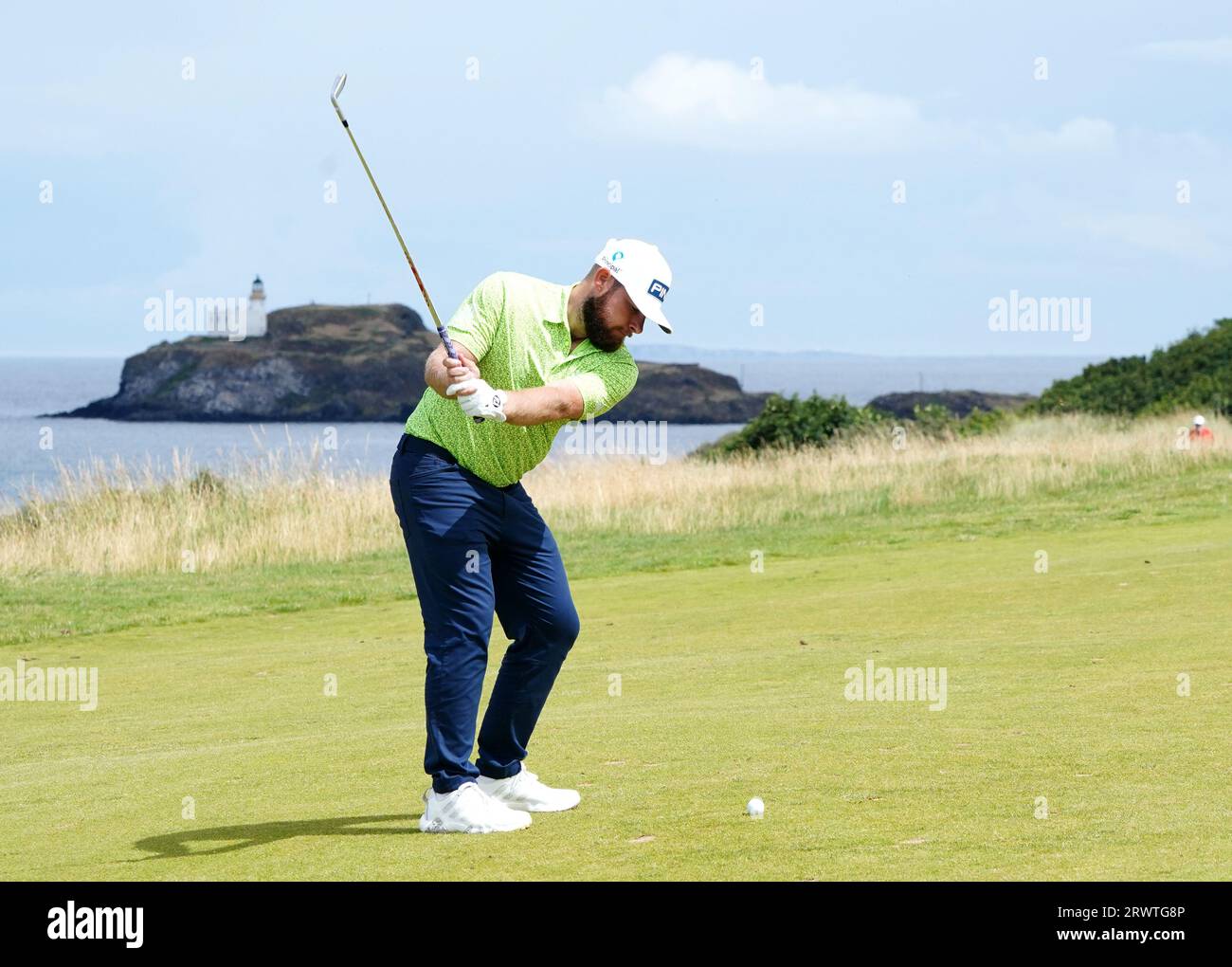 File photo dated 15-07-2023 of Tyrrell Hatton. Without a win since January 2021, but qualified after a consistent season which included runners-up finishes in the Players Championship and BMW PGA Championship among 10 top 10s. Played four matches at Whistling Straits but his caddie's fitness following a knee operation could be a factor at a hilly venue in Rome. Issue date: Thursday September 21, 2023. Stock Photo